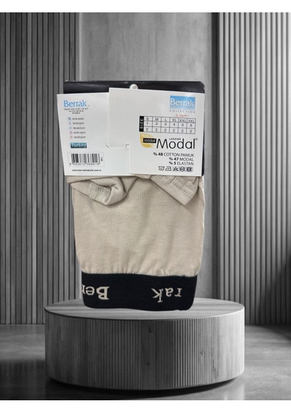 Berrak Premium Modal/pamuk Karışımı Ultra Rahat Lastikli Baskılı Belli Erkek Boxer modelleri