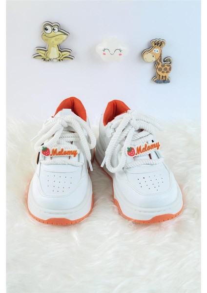 Unisex Çocuk Spor Ayakkabı Kuromi Spor Ayakkabı Özel Tasarım Bağçıklı ve Cırtlı Çocuk Sneaker Spor