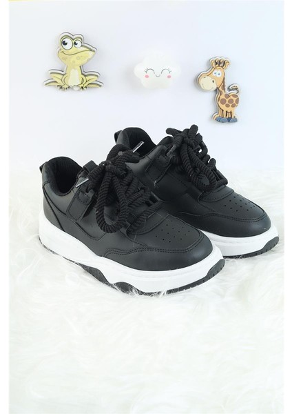 Unisex Çocuk Spor Ayakkabı Kuromi Spor Ayakkabı Özel Tasarım Bağçıklı ve Cırtlı Çocuk Sneaker Spor