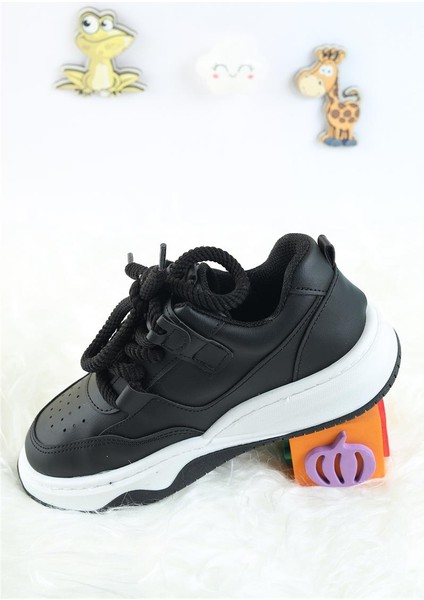 Unisex Çocuk Spor Ayakkabı Kuromi Spor Ayakkabı Özel Tasarım Bağçıklı ve Cırtlı Çocuk Sneaker Spor
