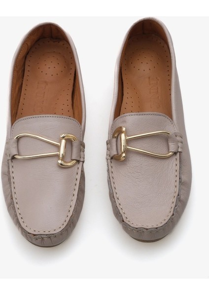 Rasyana Inna Kadın Hakiki Deri Aksesuarlı Babet fırsatları