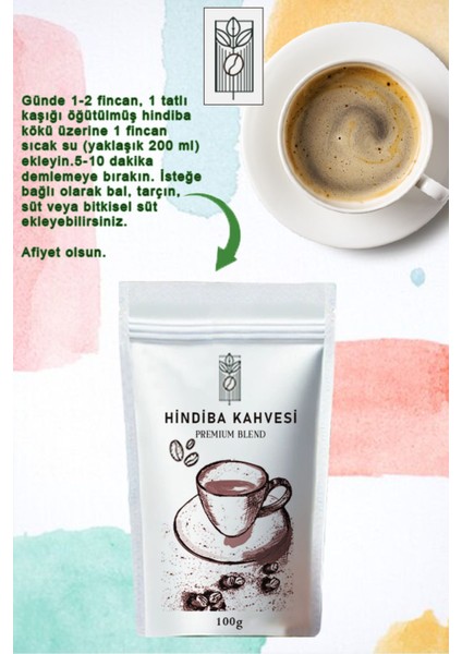 Premium Hindiba Detox Kahvesi 100 gr Chicory Detox Coffee