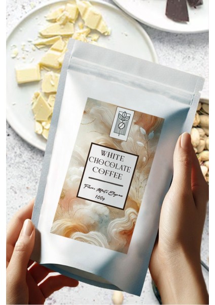 White Chocolate Coffee 100 gr Beyaz Çikolata Aromalı Filtre Kahve