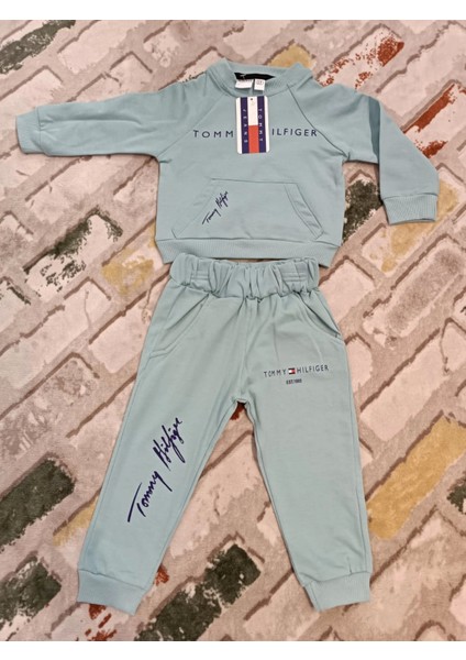 Baby Marka Tomm Desen Bisiklet Yaka Ikili Takım 1-5 Yaş
