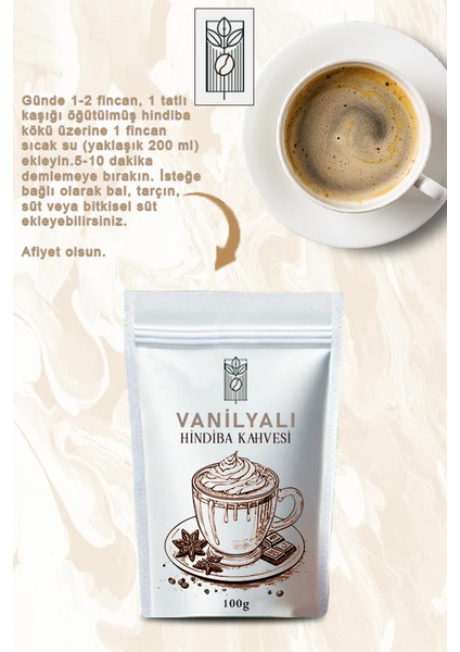 Vanilya Aromalı Hindiba Detox Kahvesi 100G, Vanilla Flavored Chicory Detox Coffee