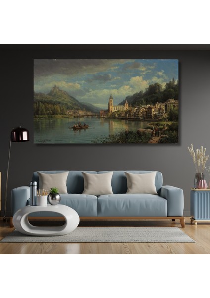 Klasik Ressam Yağlı Boya Görseli Kanvas Tablo Dijital Baskı Salon Tablosu