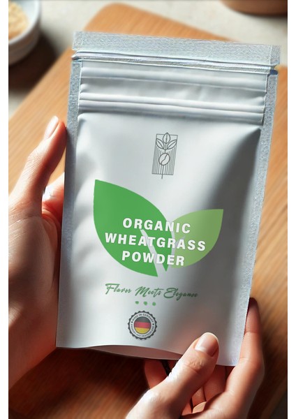 Organik Buğday Çimi Tozu 50G, Premium Wheat Grass Powder ( Glutensiz, Vegan, Katkısız )