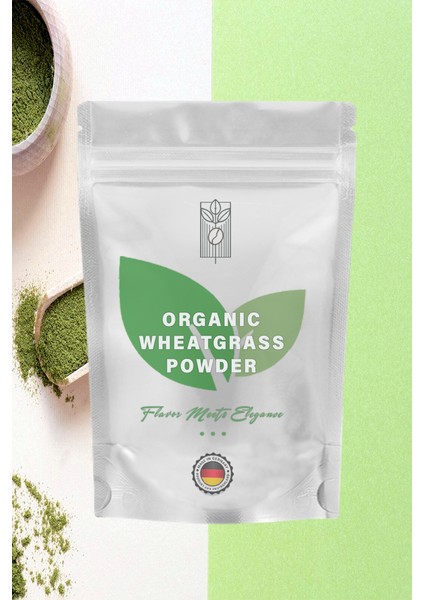 Organik Buğday Çimi Tozu 50G, Premium Wheat Grass Powder ( Glutensiz, Vegan, Katkısız )