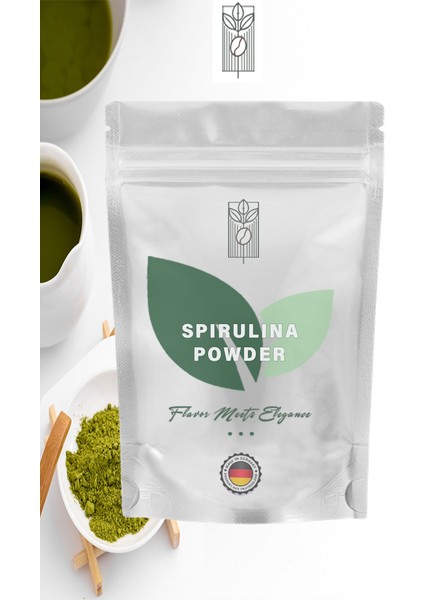 Organik Spirulina Tozu 100G, Premium Spirulina Powder ( Glutensiz, Vegan, Katkısız )