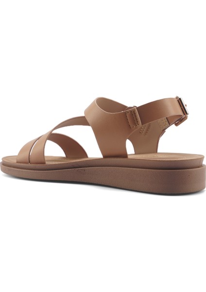 166925.Z5FX Camel Kadın Comfort Sandalet