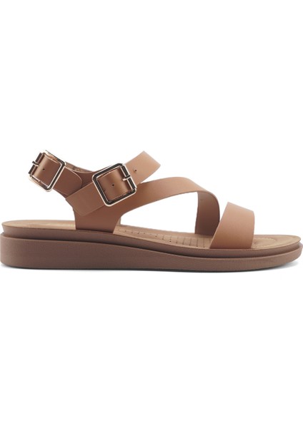 166925.Z5FX Camel Kadın Comfort Sandalet