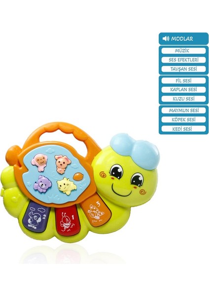 JLG-855-68A Işıklı ve Müzikli Solucan Bebek -Vrd fiyatları