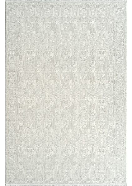 Momento ZV04A Beyaz Krem Akrilik Yumuşak Dokulu Modern Halı Karademir Home