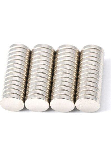 25 Adet 10MM x 2mm Güçlü Yuvarlak Neodyum Mıknatıs (25'li Paket)