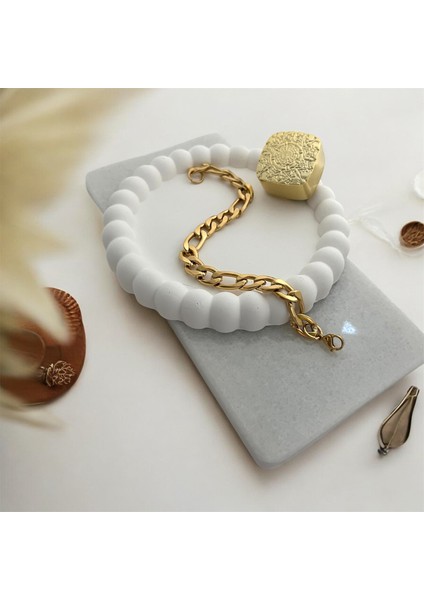 Çelik Altın Renk Bileklik