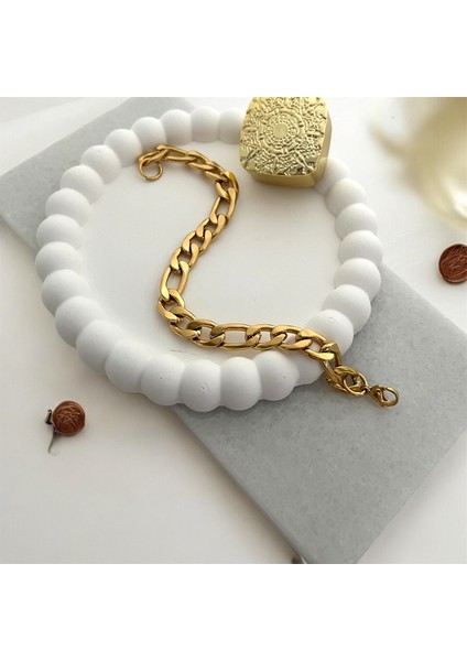 Çelik Altın Renk Bileklik modelleri