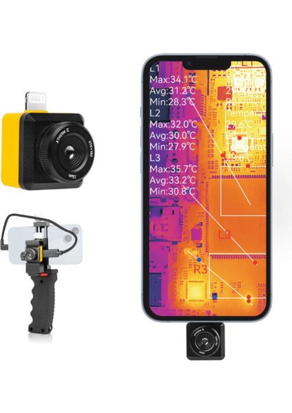 InfiRay T2S+ Plus IOS 8mm Makro Lensli Termal Kamera