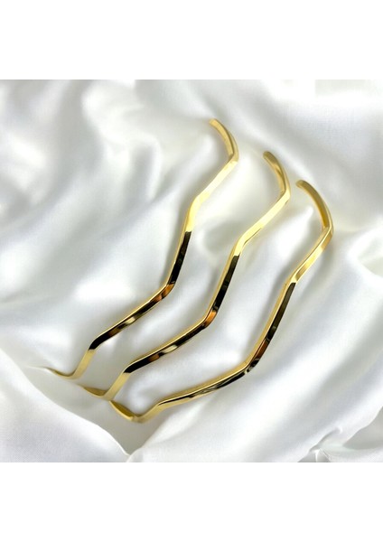 3'lü Gold Çelik Ajda Bilezik