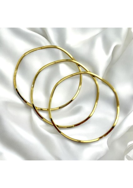 3'lü Gold Çelik Ajda Bilezik fiyatları