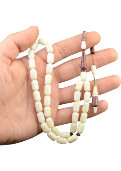 Kapsül Kesim 11X7 mm Morgül Ağacı Detaylı Sistem Püsküllü Narçıl Tesbih