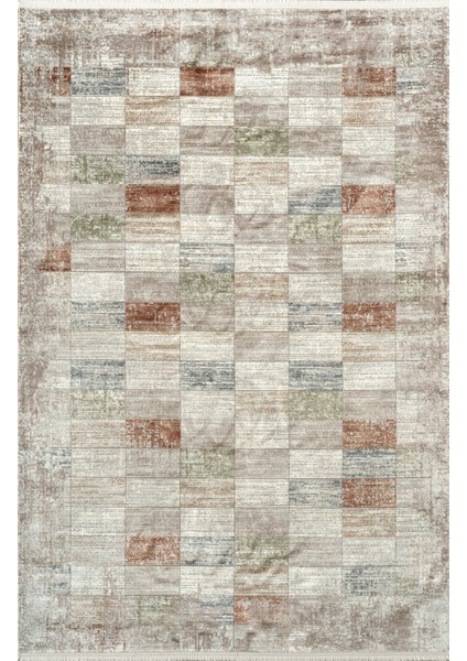 Diva DZ02B Krem Multi Viskon Akrilik Yumuşak Dokulu Modern Halı Karademir Home
