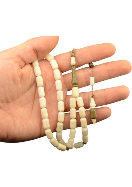 Kapsül Kesim 11X7 mm Pelesenk Ağacı Detaylı Sistem Püsküllü Narçıl Tesbih