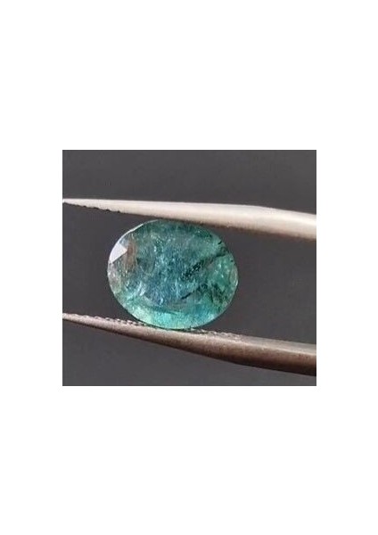 2.65 Ct 9.6x8 mm Oval Natural Green Emerald, Zambia
