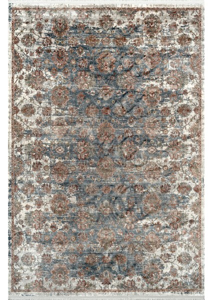 Diva DZ04B Mavi Multi Viskon Akrilik Yumuşak Dokulu Modern Halı Karademir Home