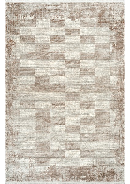 Diva DZ02A Krem Vizon Viskon Akrilik Yumuşak Dokulu Modern Halı Karademir Home