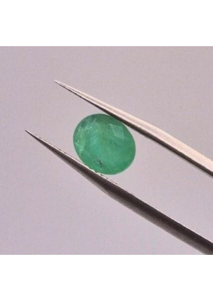 1.74 Ct 8.7x7.1 mm Oval Natural Green Emerald, Zambia
