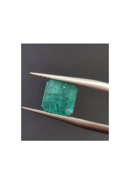 1.72 Ct 7x7 mm Octagon Natural Green Emerald, Zambia