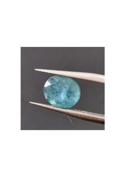 2.52 Ct 9.1x7.8 mm Oval Natural Green Emerald, Zambia