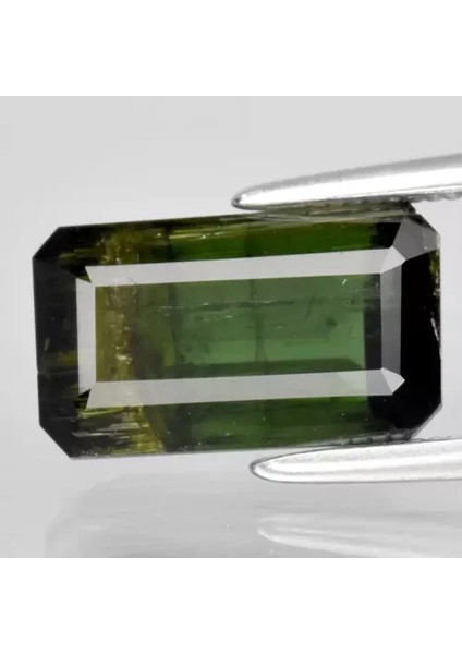 3.03 Ct 10.8x6.3 mm Octagon Natural Unheated Green Tourmaline Gemstone, Africa