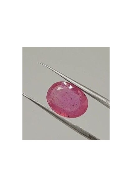 5.25 Ct 11.9x8.7 mm Oval Natural Ruby ( Heated Glass Filling)