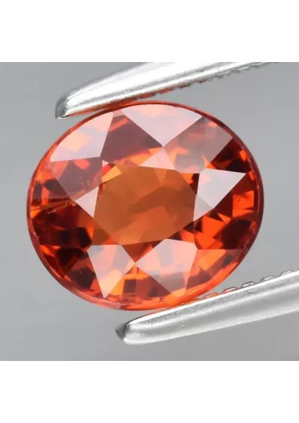 1.02 Ct 6x5.3 mm Vs Oval Natural Orange Spessartite Garnet Gemstone, Africa