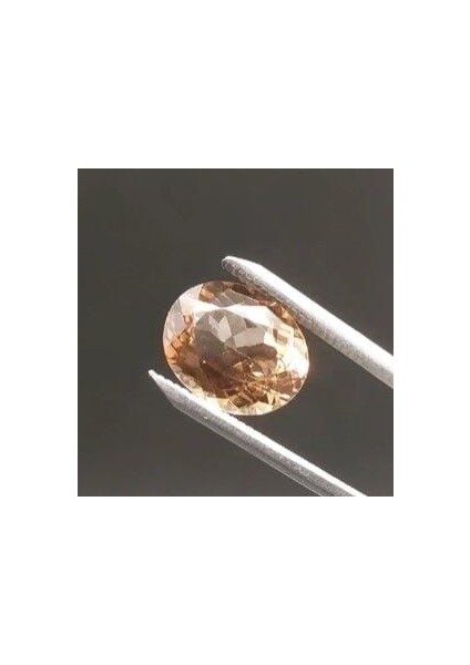 6.80 Ct 13.4x10.8 mm Oval Champagne Topaz Brazil