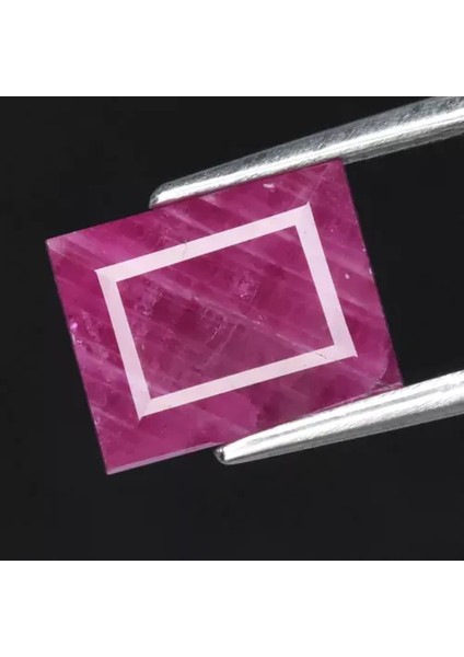 4.45 Ct 9.3x7.3 mm Baguette Purplish Red Ruby Gemstone Myanmar *heated