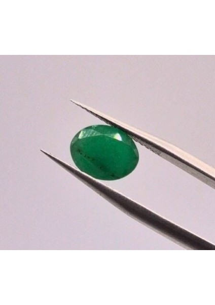 2.33 Ct 9.6x7.5 mm Oval Natural Green Emerald, Zambia