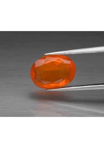 1.74 Ct 10.7x8 mm Vs Oval Natural Orange Fire Opal, Mexico