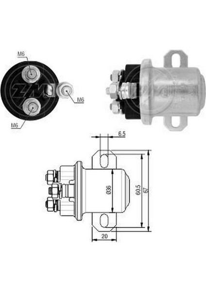 24V Marş Yardımcı Ara Otomatik (Kablosuz) (M6 Tek Çıkış) 29MT 5.5 Kw