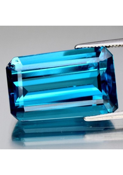 15.30 Ct 18.7x11.7 mm Vs Octagon Natural London Blue Topaz Gemstone, Brazil