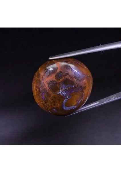 34.07 Ct Semi-Round Cabochon Natural Winton Matrix Boulder Opal, Queensland