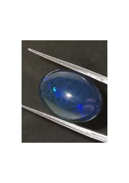 10.02 Ct 14.3x13.6 mm Oval Natural Ethiopian (Blue) Opal