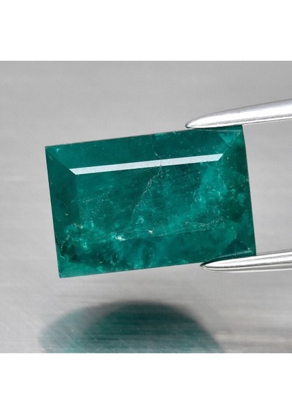 2.84 Ct 10x6.7 mm Baguette Natural Green Dioptase, Namibia