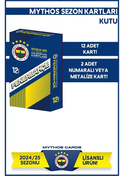 Fenerbahçe 2024-25 Sezon Kartları - Kutu