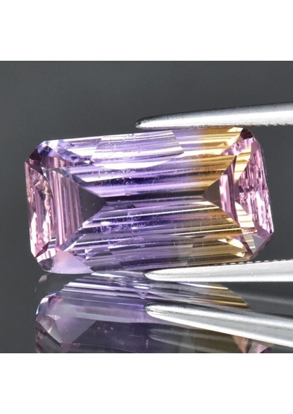 5.30 Ct 14.5x8 mm Vs Octagon Natural Untreated Yellow & Purple Ametrine, Gemstone