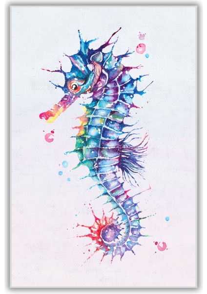 Deniz Atı Desenli Kaymaz Yıkanabilir Dijital Baskı Deniz Temalı Halı fiyatları