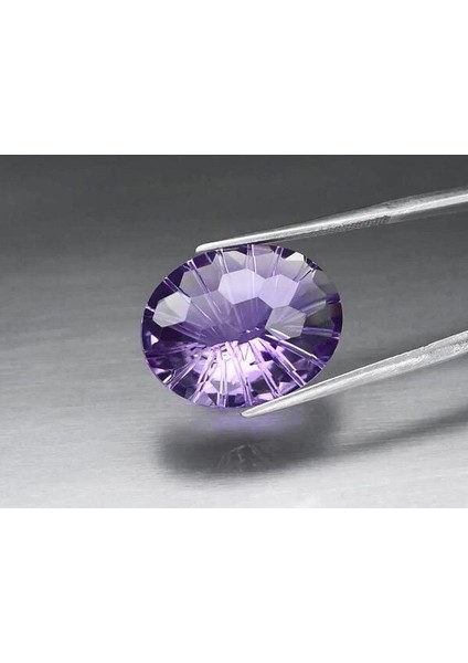 14.06 Ct 20x15.5 mm Vs Oval Natural Unheated Purple Amethyst, Uruguay