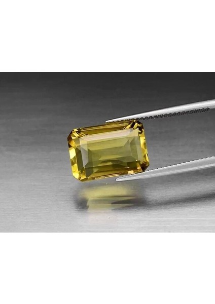 10.00 Ct 14.8x10.5 mm Vvs Octagon Natural Yellow Quartz Brazil, Delightful!