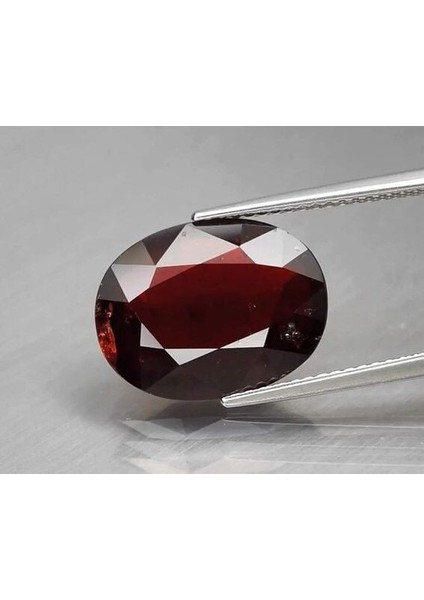 7.99 Ct 14.8x11.4 mm Oval Natural Deep Orange Garnet,madagascar